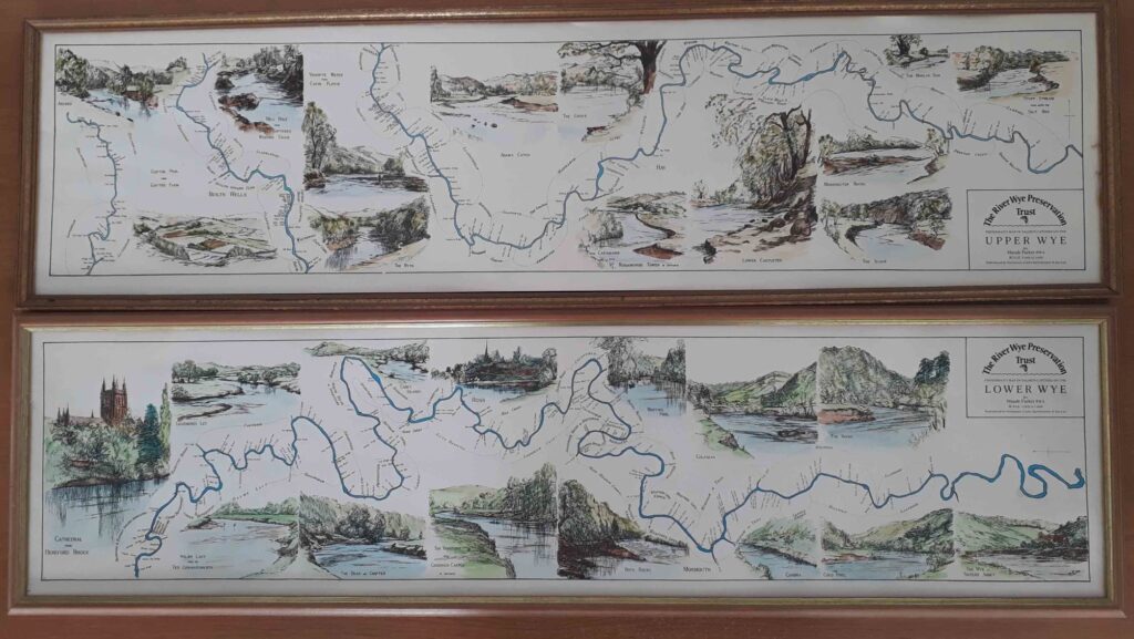 Maps of the Wye, showing historic beats and pool names are now available via the Fishing Passport website