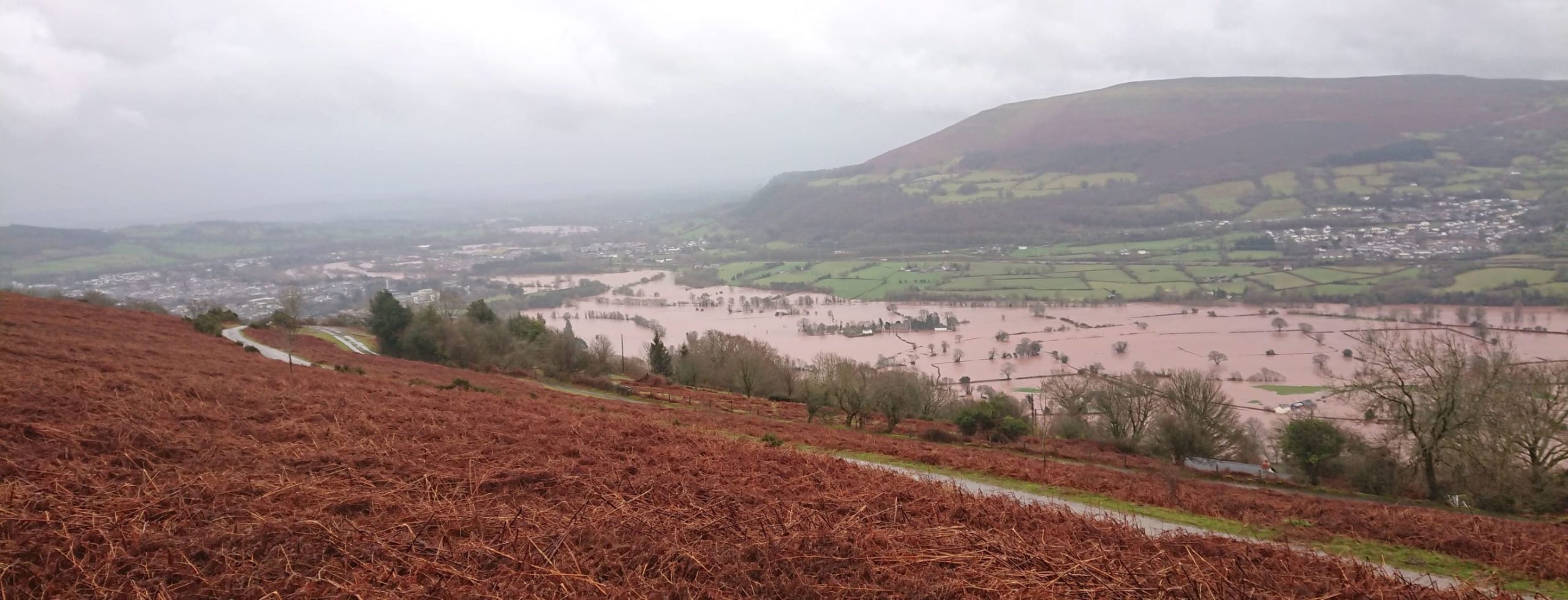 The Usk Valley near Abergavenny on Sunday